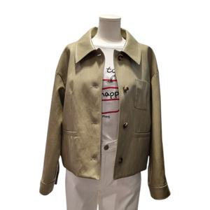 [클리지]신세틱 레더 카라 자켓(CQ2WLJ01F)