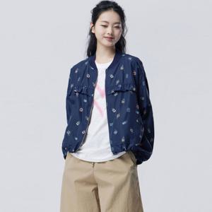 [베네통] [Online Exclusive] 패턴 프릴 크롭 점퍼_BAJPE3631NY