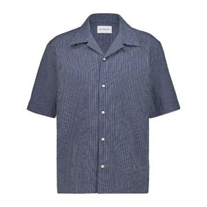 지방시 깅엄 체크 캠프 칼라 반팔 셔츠 BM616J16BG 114