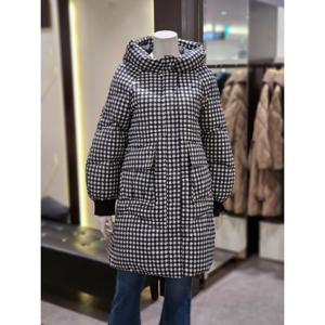 [트리아나]MARIO소고 AL4FB09 후드 체크롱 덕다운패딩