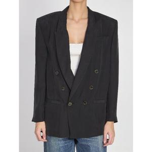 생로랑 더블브레스트 실크 포멀 재킷 851026 Y6J781000