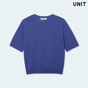 [유닛] 블루 코르푸 니트 크루넥 풀오버 UFLKCN21ZN-35