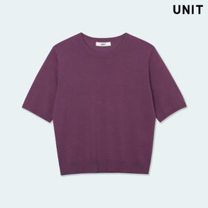 [유닛] 바이올렛 코르푸 니트 크루넥 풀오버 UFLKCN21ZN-57