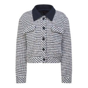 질스튜어트뉴욕   26SS 네이비 글리터장식 코튼혼방 트위드자켓 JSJA6B240N2