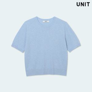 [유닛] 라이트블루 베네치아 니트 크루넥 풀오버 UFLKCN21CN-15