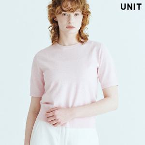[유닛] 라이트핑크 베네치아 니트 크루넥 풀오버 UFLKCN21CN-16
