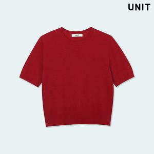 [유닛] 와인 베네치아 니트 크루넥 풀오버 UFLKCN21CN-77