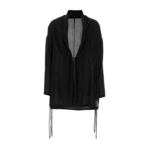 요지야마모토 시어 실크 오픈 프론트 기모노 HKJ17441 1