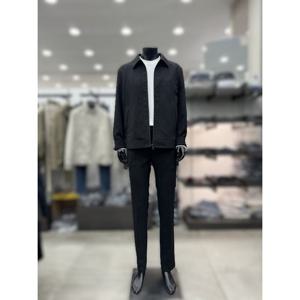 [바쏘옴므]플리치 스트레치 스판 셋업 집업 카라 블루종 WSA1UA0