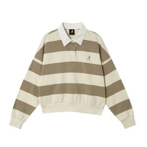 캉골 우먼스 럭비 스웨트셔츠 1807 B1 KSEWRT18070 OW LA