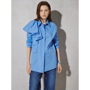 [아이잗컬렉션(피)]싱글 러플 포인트 블라우스 CS5A0BL541