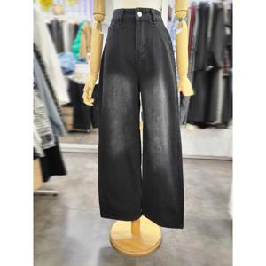 밸리걸 세이브존01 봄 가을 블랙 워싱 와이드 데님 팬츠 620800