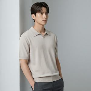 [리얼슬로우]마일드 카라넥 쿨 반팔 니트 RSKT3068