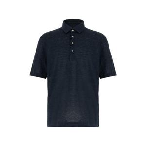 26SS 지제냐 미드나이트 블루 linen 폴로 셔츠 H770UH352A3B07 TP573798988