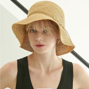 [닥스핸드백] 빅토리아 네츄럴 브라운 라피아 플로피햇 DCHE6E913W3