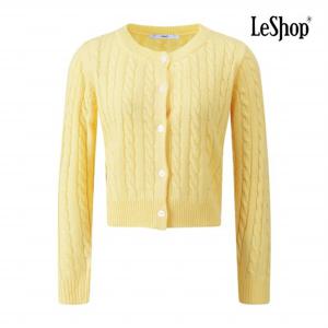 [르샵] 꽈배기 크롭 니트 가디건 (BQ3KC005A)