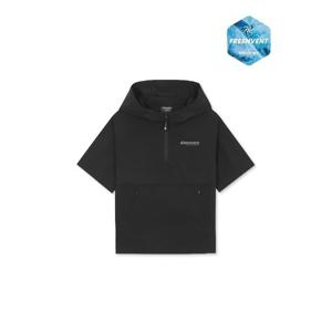 디스커버리키즈자켓 BQK DKTR78053-BKS 키즈 프레시벤트 경량 우븐 후드 트레이닝 반팔 아노락