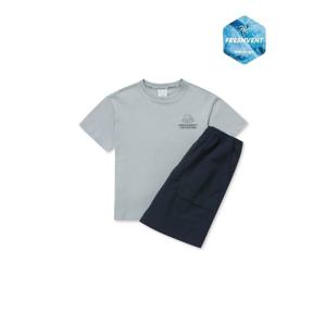 디스커버리키즈트레이닝세트 BQK DKAZ72053-GRL 키즈 프레시벤트 아웃도어 백그래픽 트레이닝 세트