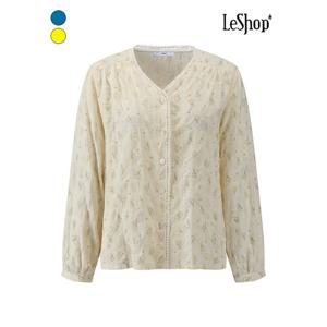 [르샵]레이스 버튼 프런트 플라워 블라우스 (BQ3BL014A)