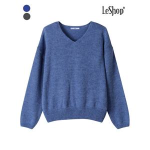 [르샵]알파카 울 V넥 니트 (BQ3KP002A)