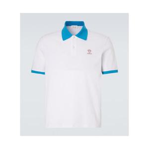 베르사체 프린트 코튼 피케 폴로 셔츠 P01149581