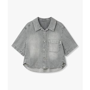 [보브] 스트링 헴 데님 블라우스 715626000670