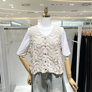 [밸리걸] 유니크 패턴 크로셰 베스트 870000