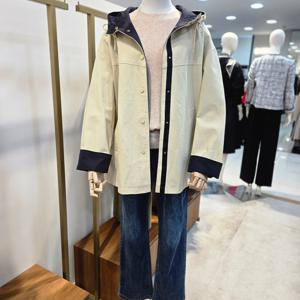 [앤클라인]배색후드점퍼AX6I1JP7460-13_DG