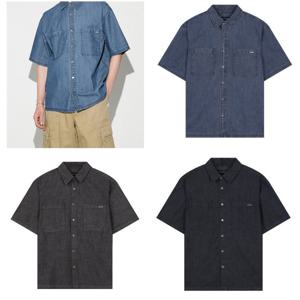 [버커루]남성 포켓 루즈 데님 반팔 셔츠B252DS110USP_US