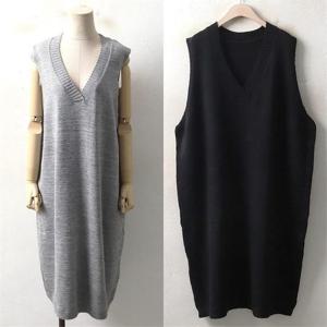 [강물처럼]위쉬몰 WC 니트박시롱원피스(3728H101) 빅사이즈 (644