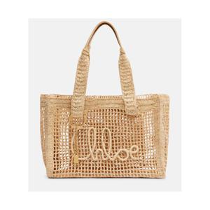 끌로에 Summer Banana East West 라피아 토트 백 P01152645