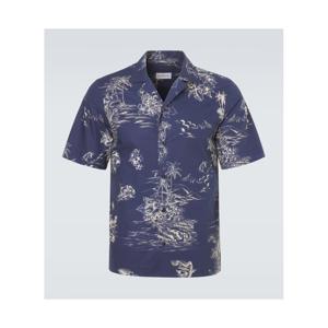 몽클레어 프린트 코튼 볼링 셔츠 P01141602