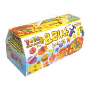 (도너랜드) 칼라점토 요리사놀이세트