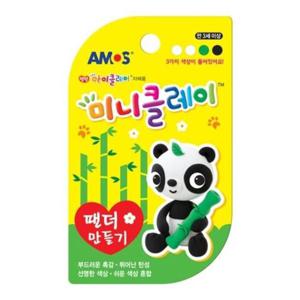 소모품 아모스 2500 미니클레이 팬더만들기 (1개) 점토/95x125x15mm
