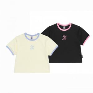 내셔널지오그래픽키즈  (K262GTS030) 여아 링거 그래픽 반팔티셔츠