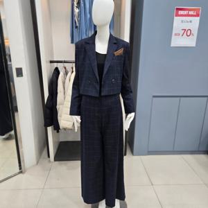 [제시뉴욕]와이드체크팬츠BF3NRPQ0050_KG_KG