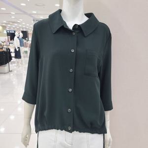 [크레송]밑단 주룸 칠부 블라우스 ODCPBP52A_US