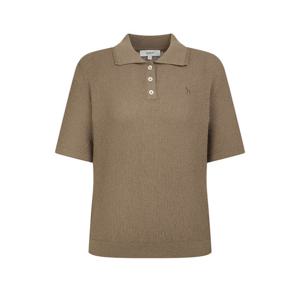 헤지스 여성 26SS 강연 티카라 반팔 풀오버 라이트세피아 HSSW6B404S1