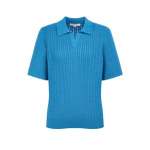 헤지스 여성 26SS 강연 스카시조직 티카라 풀오버 터쿠아즈블루 HSSW6B303T2