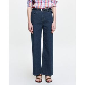 헤지스 여성 26SS BEST 썸머 세미와이드 밴딩 데님 팬츠 네이비 HSPA6BC84N2