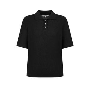 헤지스 여성 26SS 강연 티카라 반팔 풀오버 블랙 HSSW6B404BK