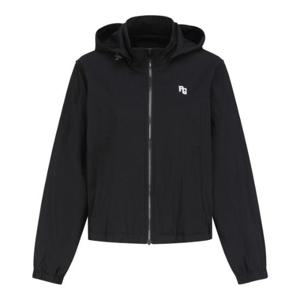 파리게이츠골프자켓 NQC 521D1JP102_BK 여성 후드 탈착 로고 웜 점퍼