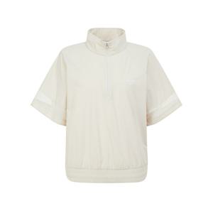 헤지스 골프 여성 26SS 베이지 로고프린트 반집업점퍼 HWJU6B351I1