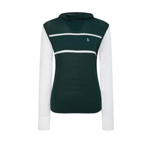 헤지스 골프 여성 26SS 그린 로고자수 카라니트 HWSW6B313E3