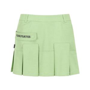 파리게이츠골프스커트 NQC 521E2PC405_GN 여성 로고 스트랩 인버티드 큐롯 스커트