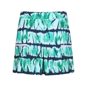 파리게이츠골프반바지 NQC 521D2PS704_GN 여성 배색 라인 플리츠 믹스 큐롯 쇼츠