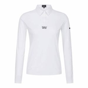파리게이츠골프긴팔티 NQC 521D2TO701_WH 여성 로고 칼라 냉감 긴팔 티셔츠
