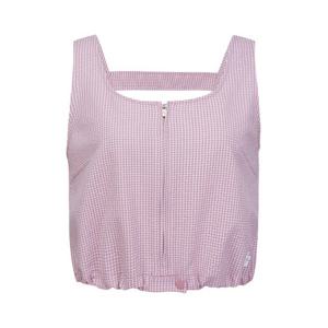 M 파리게이츠골프민소매 NQC 521D2JV581_PK 여성 시어서커 깅엄체크 스트링 베스트