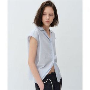 벤시몽 STRIPE HALF SHIRTS - CLOUDY BLUE 423201