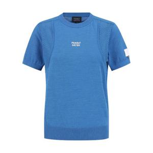 파리게이츠골프반팔티 NQC 521E2SR504_BL 여성 메쉬 블록 로고 반팔 니트